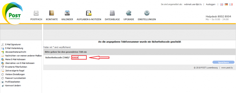 Passwort Wiederherstellung | POST Technologies Documentation