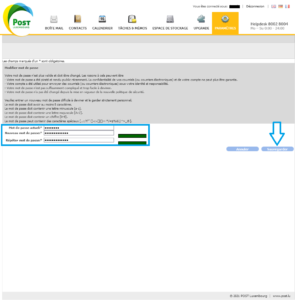 Mise à jour de votre mot de passe | POST Technologies Documentation